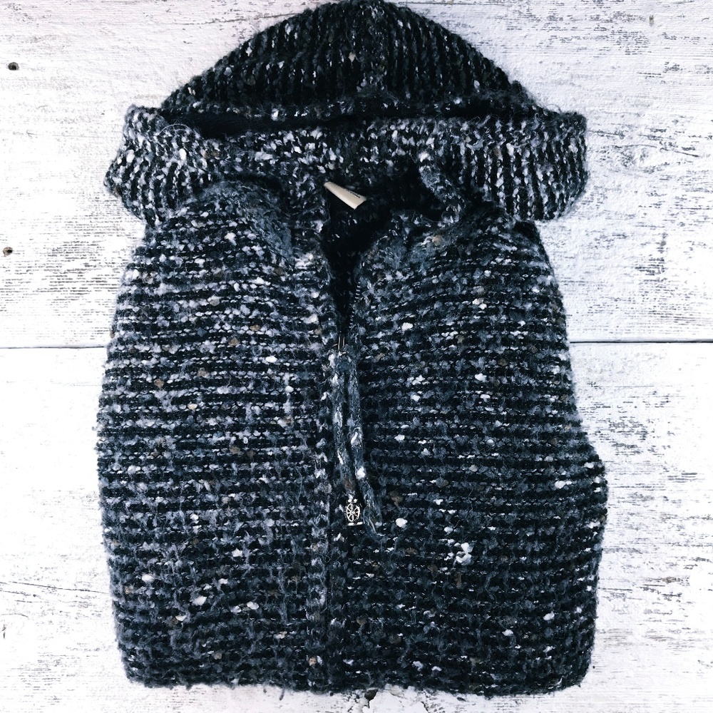 Vertigo Paris ~ Knit Sweater Hoodie with Zipper